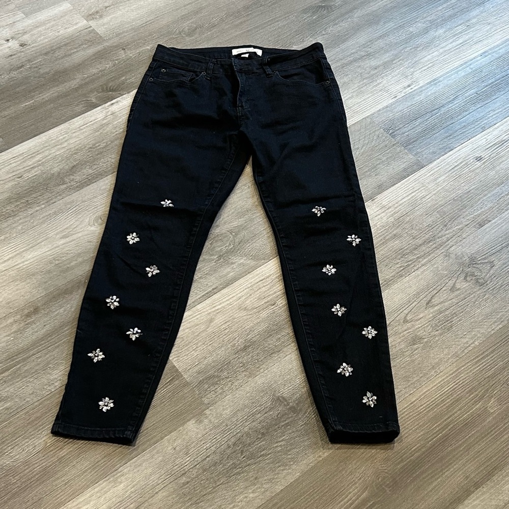 Ashley Mason 13 Jeweled Black Skinny Jeans